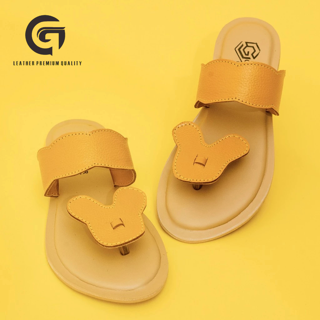 Sandal Kulit Anak Wanita-Sandal Kulit Asli