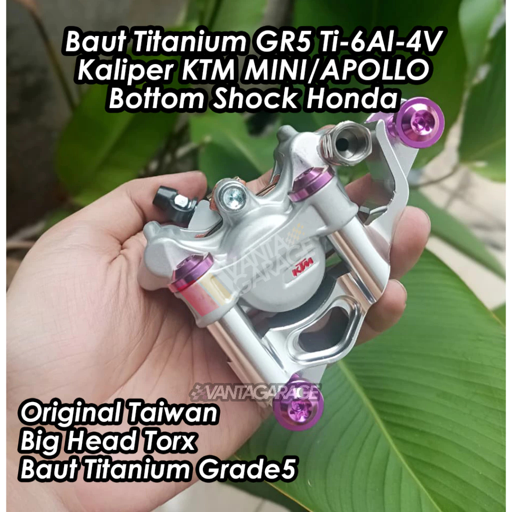 Baut Probolt Titanium GR5 Kaliper Ktm Mini TAD Apollo Traction Brembo Doraemon 2P Original Ti6Al4V G