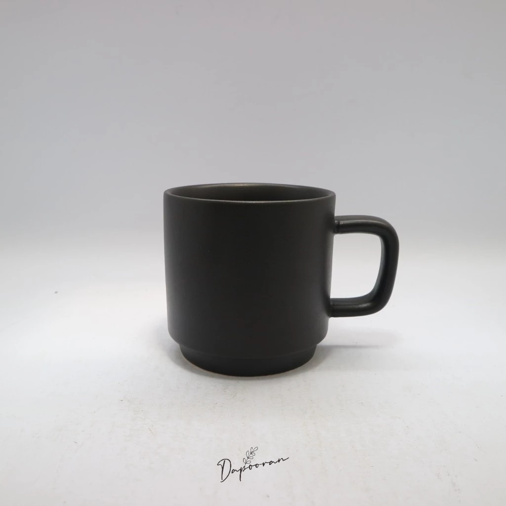 Black Doff Mug/Mug 300 mL/Mug HORECA/Mug Aesthetic/Mug Hitam/Keramik Cantik