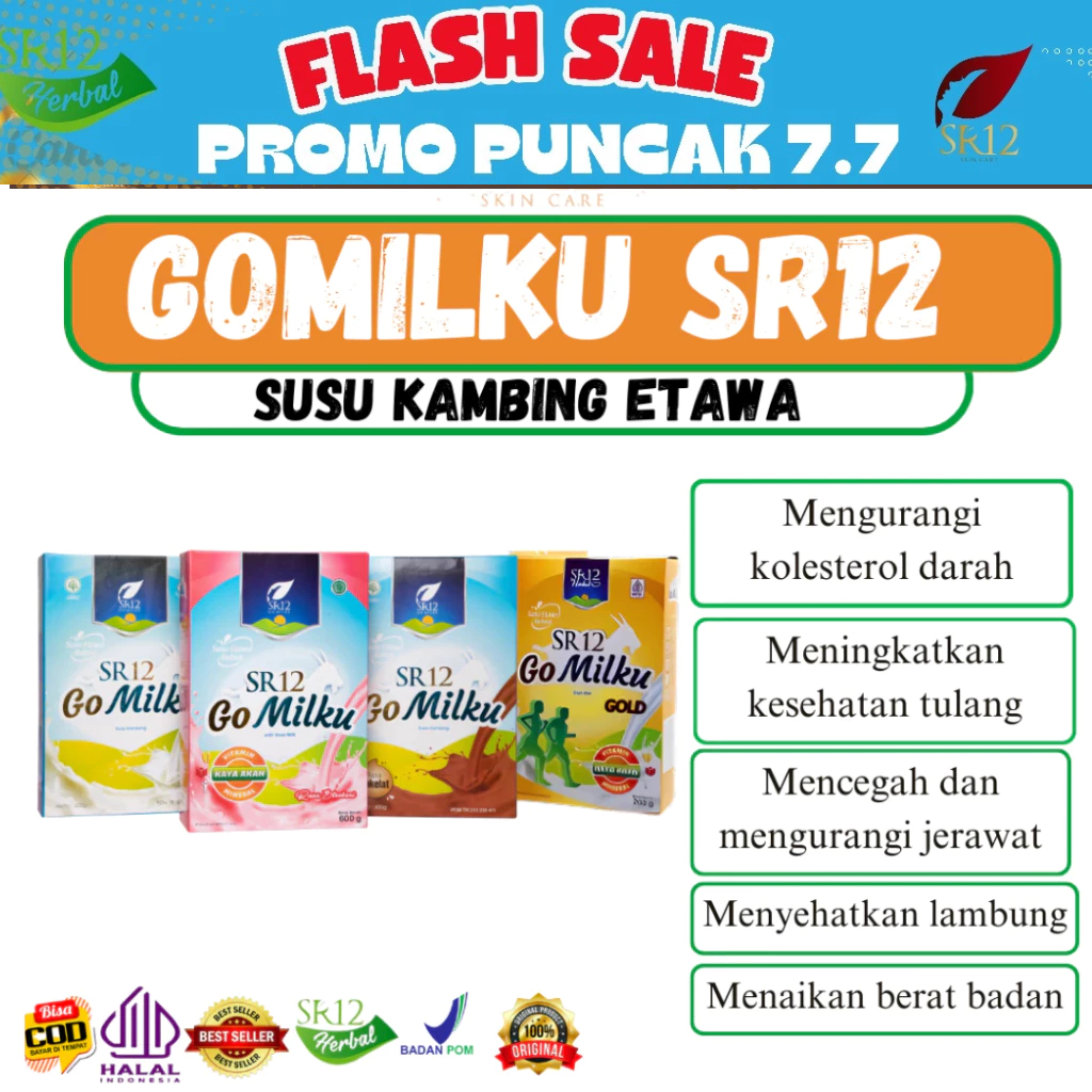 

GOMILKU SR12 SUSU KAMBING ETAWA PREMIUM HALAL