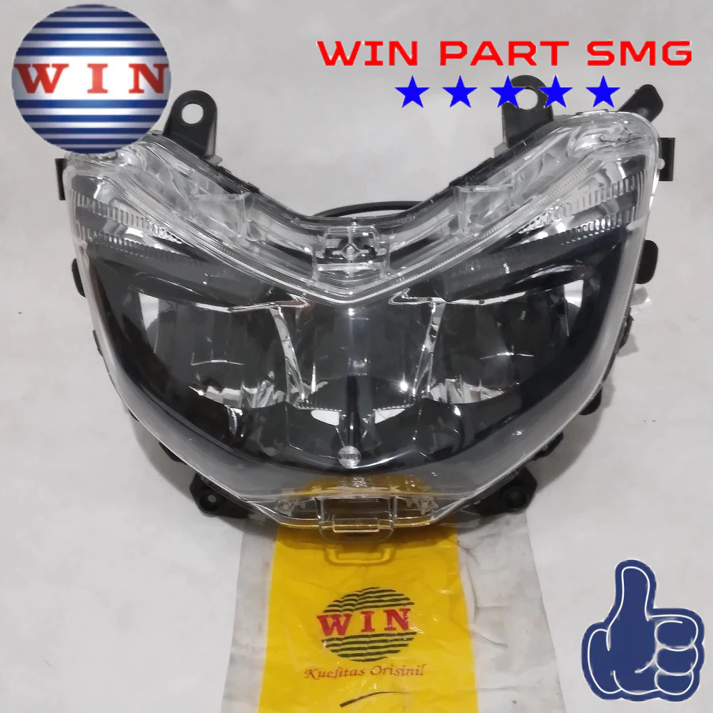 Lampu Depan Head lamp NMAX - nmax 155 + LED 2015 2016 2017 Original WIN / Reflektor Headlamp LAMPU D