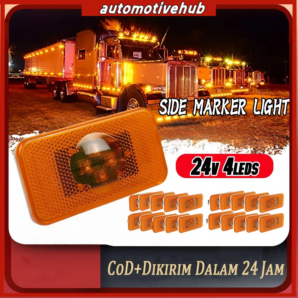 Lampu Sein Samping Truk LED Lampu Variasi Truk Lampu Volvo Lampu Truk Lampu Led Truklampu Led Truk 2