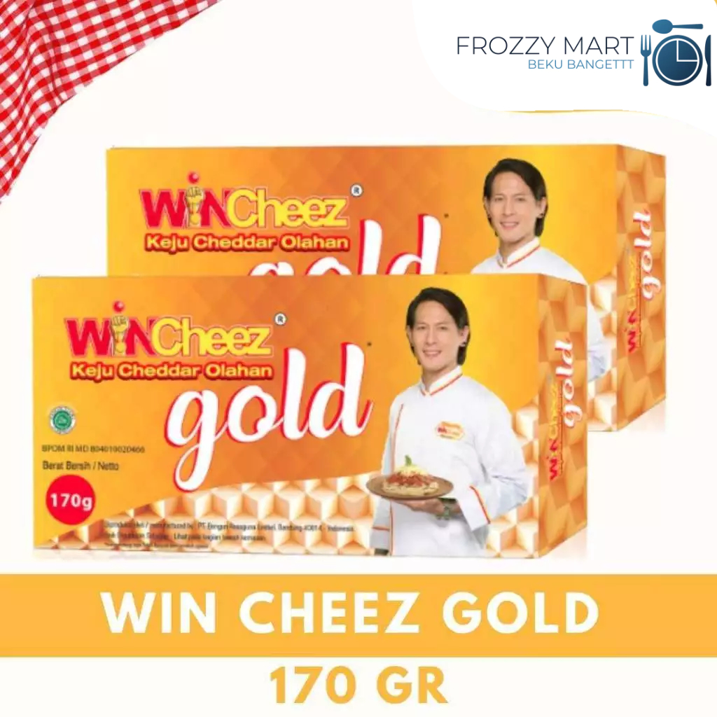 

WIN CHEEZ Gold Cheddar 170gr – Keju Olahan Gurih Serbaguna