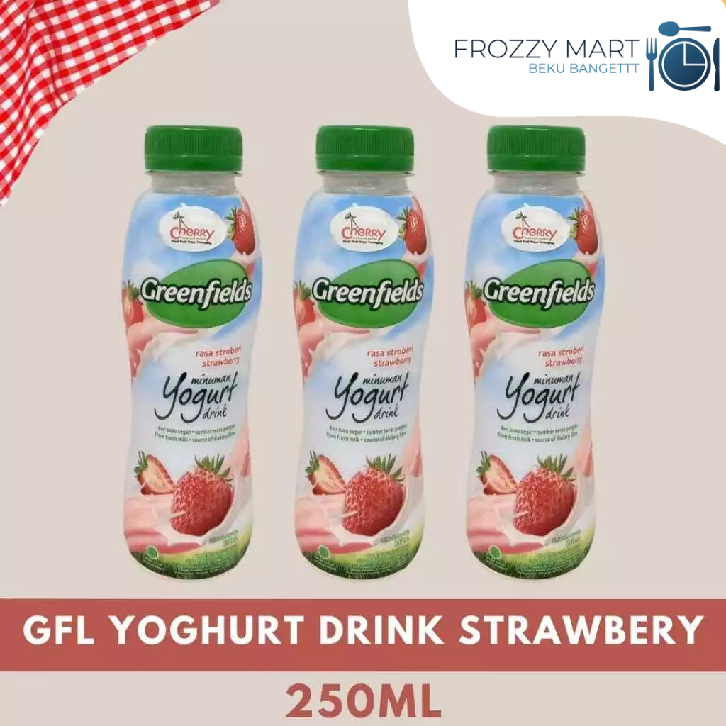 

Greenfields Yogurt Drink 240ml / 250ml – Original, Blueberry, Strawberry, Lychee | Minuman Yogurt