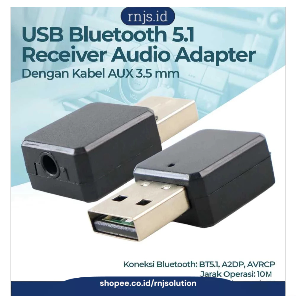 rnjs USB Bluetooth 5.1 Receiver Audio Adapter - BUNDWIN KN318 | bluetooth receiver audio