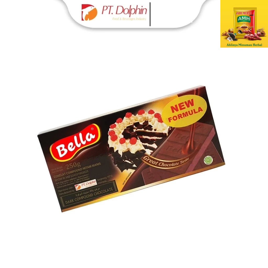 

Bella Compound Dark Chocolate 250gr | Cokelat Compound
