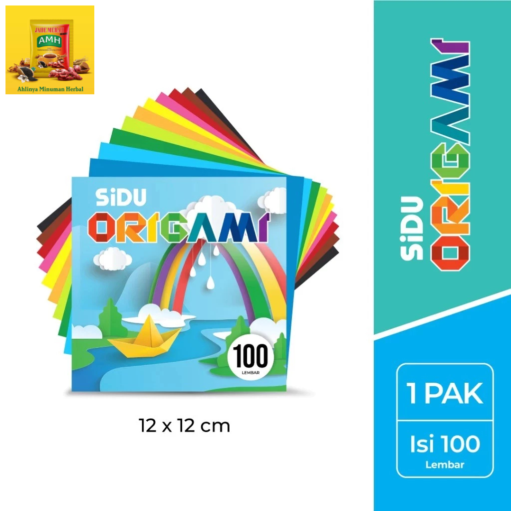 

SiDU Kertas Origami 12 x 12 cm - 100 Lembar | Kertas Origami