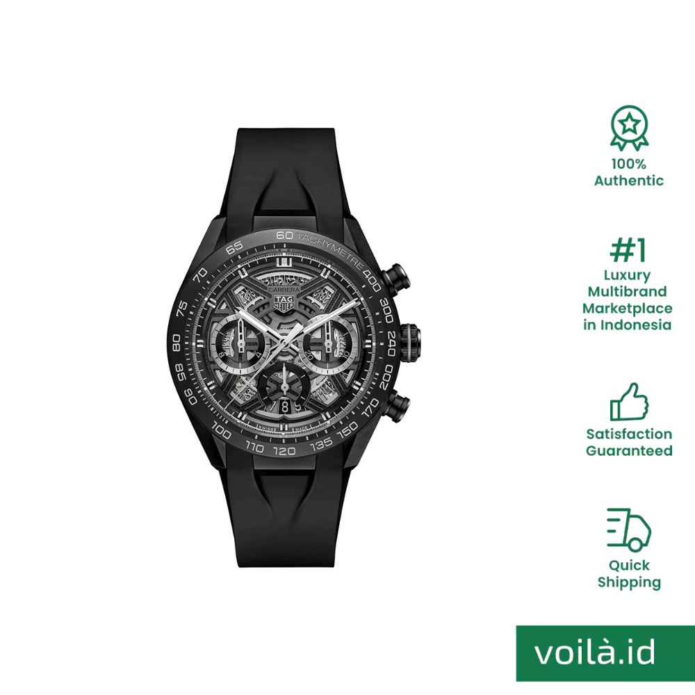 TAG Heuer Carrera 44 - CBU2080.FT6272 Extreme Sport Automatic Chronograph Black Titanium