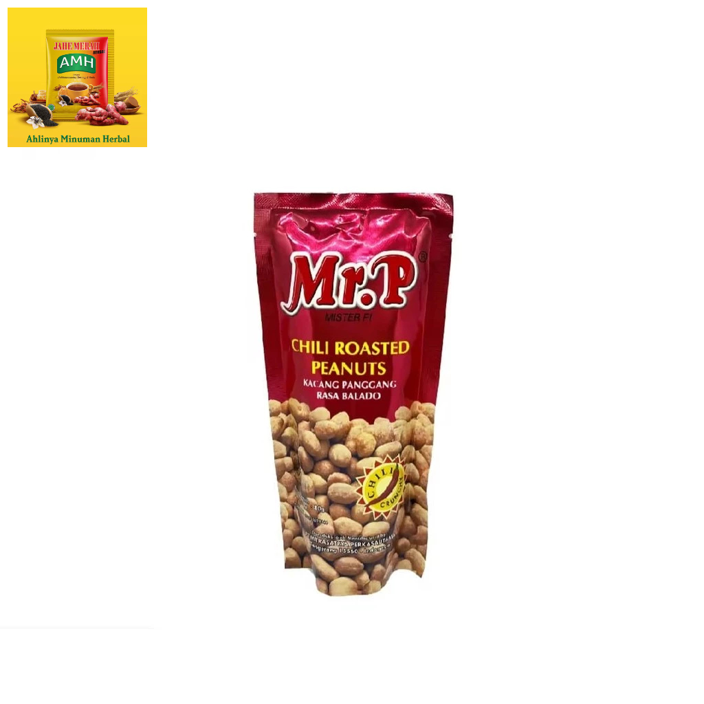 

MR.P Chili Roasted Peanuts 80 Gr | Kacang Panggang Rasa Balado 80 gr