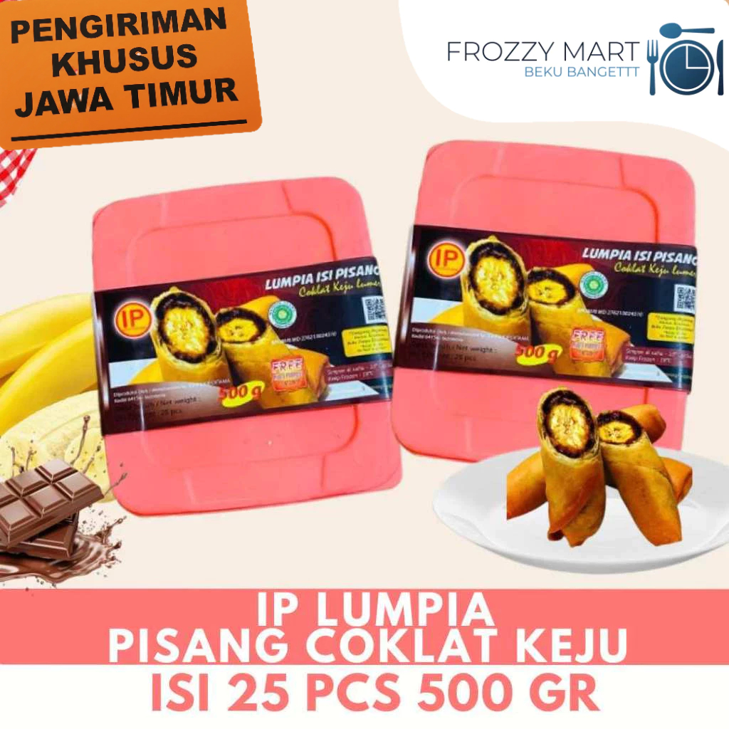 

IP Piscok Keju | Samosa | Spring Roll Vegetarian 500gr Frozen Snack