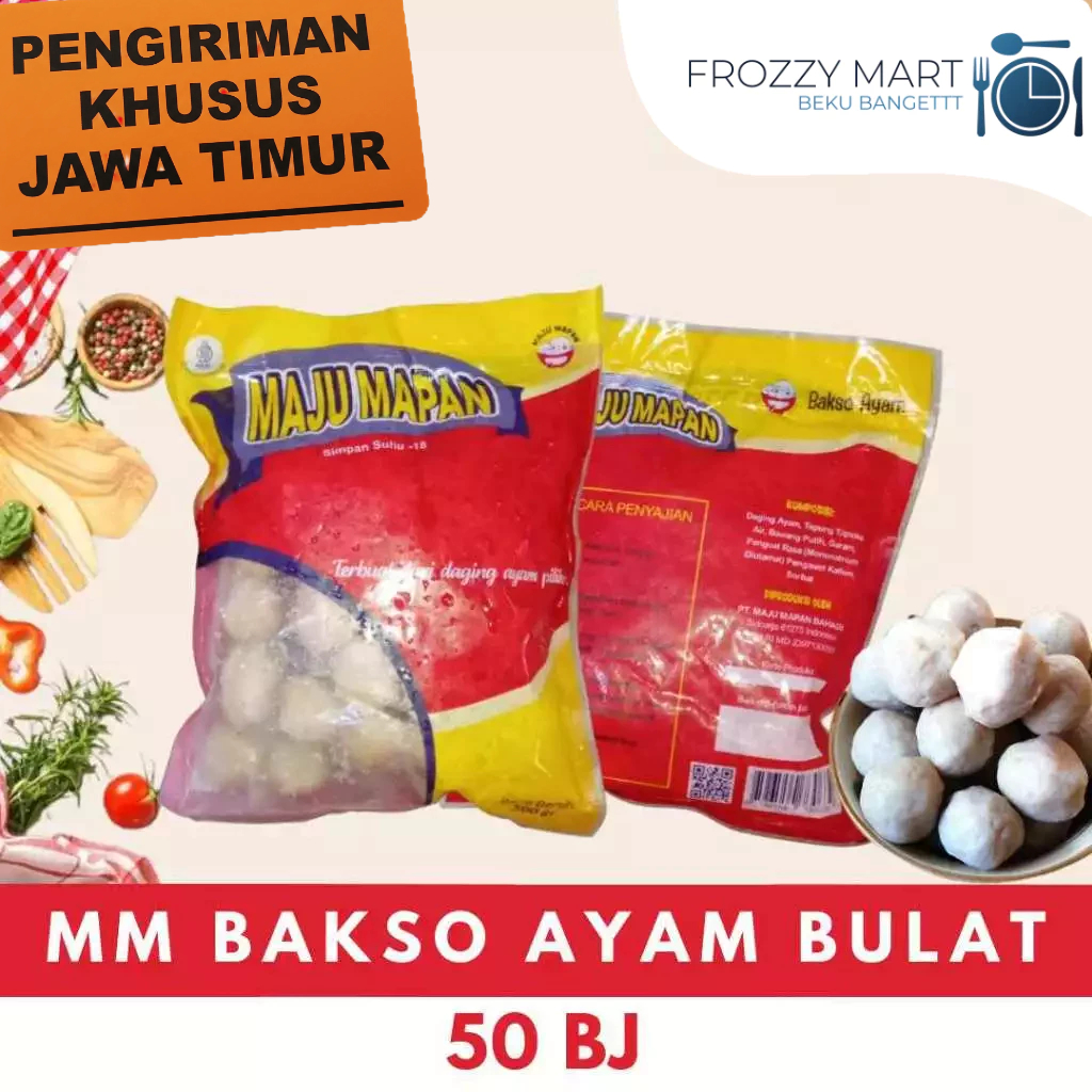 

MM Bakso Ayam Bulat Isi 50 / Bakso Kerikil Isi 105 / Tahu Bakso Isi 25 – Bakso & Olahan Ayam Frozen