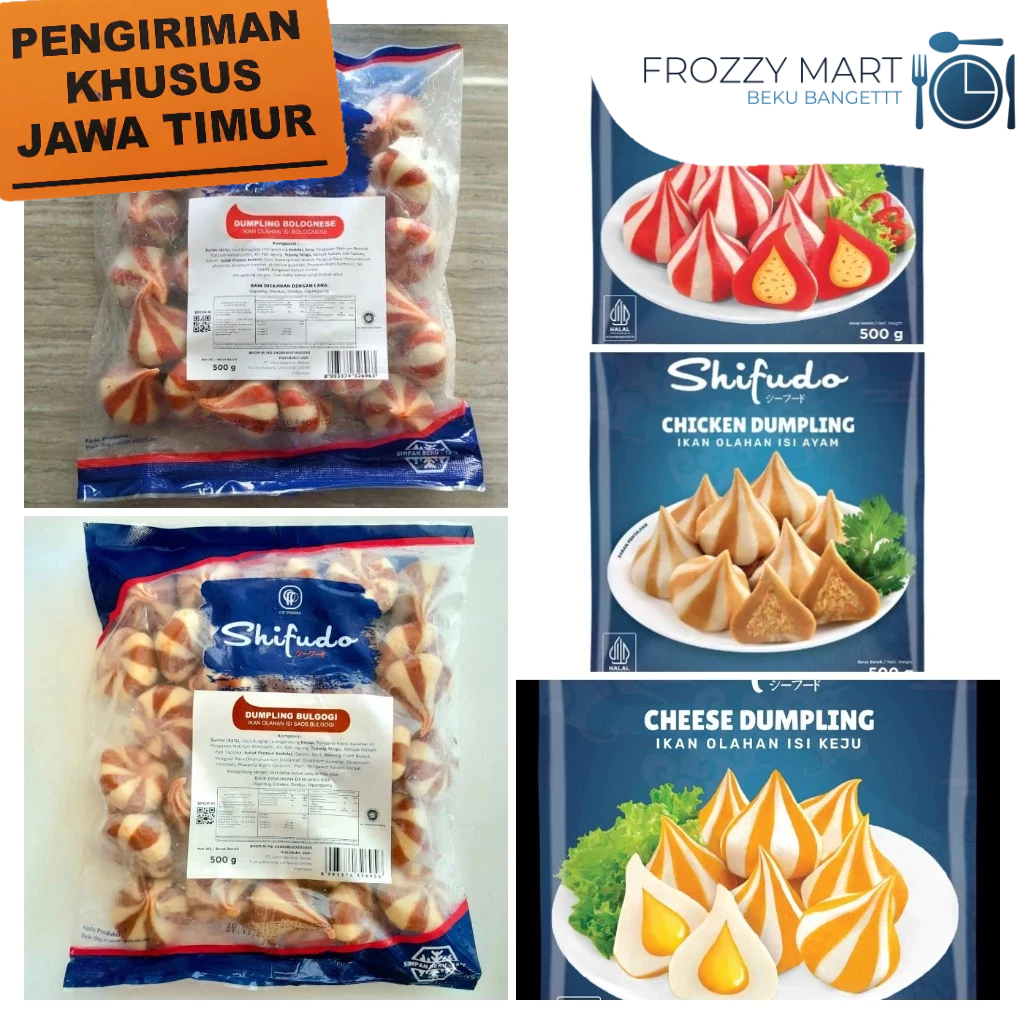 

Shifudo Dumpling Series Produk | Cheese, Chicken, Spicy Cheese, Bulgogi, Bolognese 500 gr