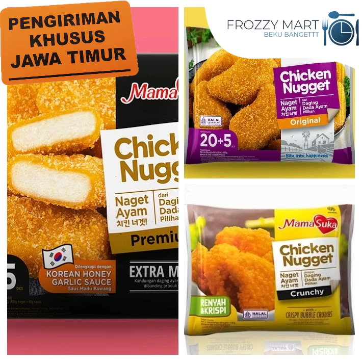 

Mamasuka Chicken Nugget | Crunchy, Original, Premium | 150gr - 170gr - 400gr - 460gr