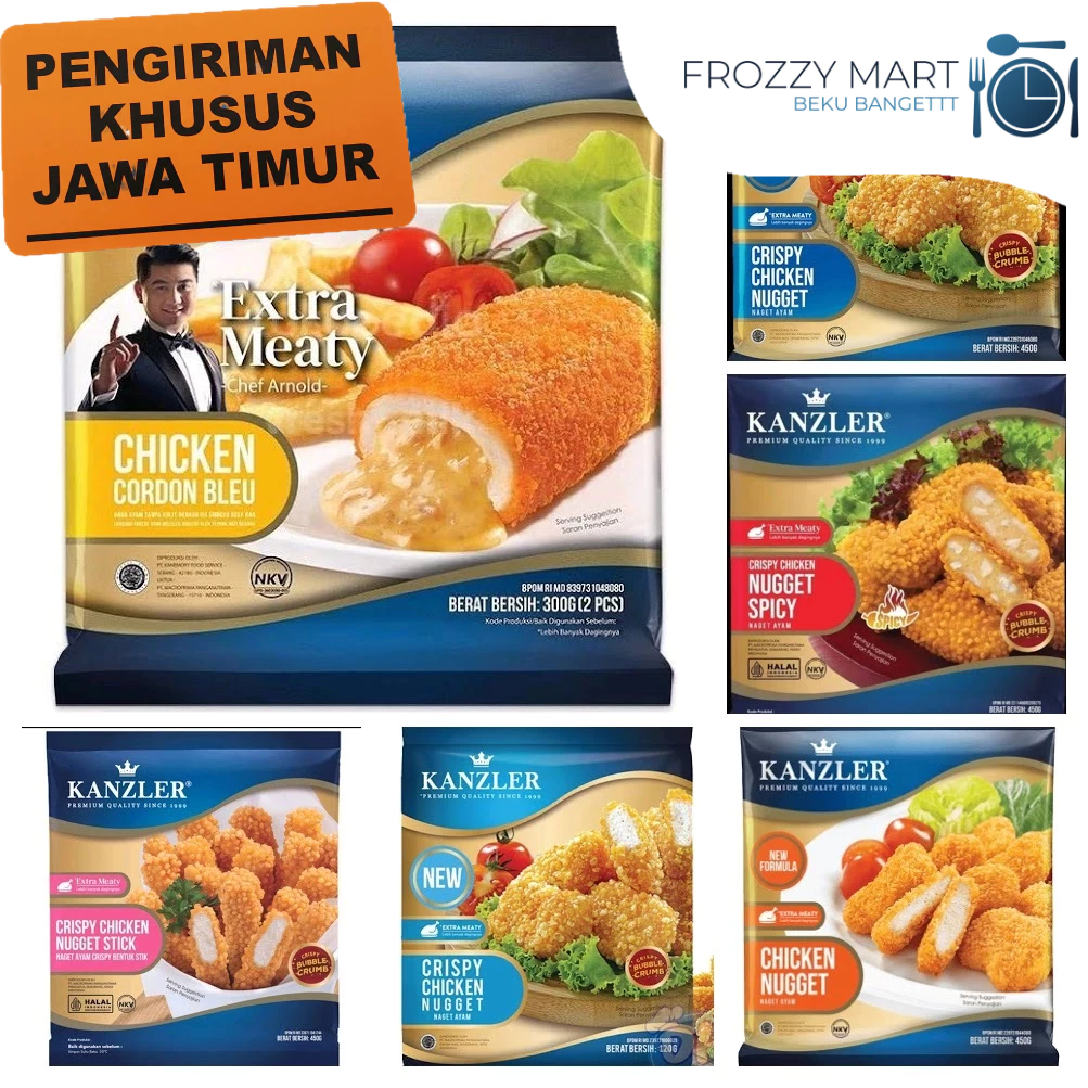

Kanzler Nugget Original | Crispy | Stick Crispy | Spicy Crispy | Cordon Blue