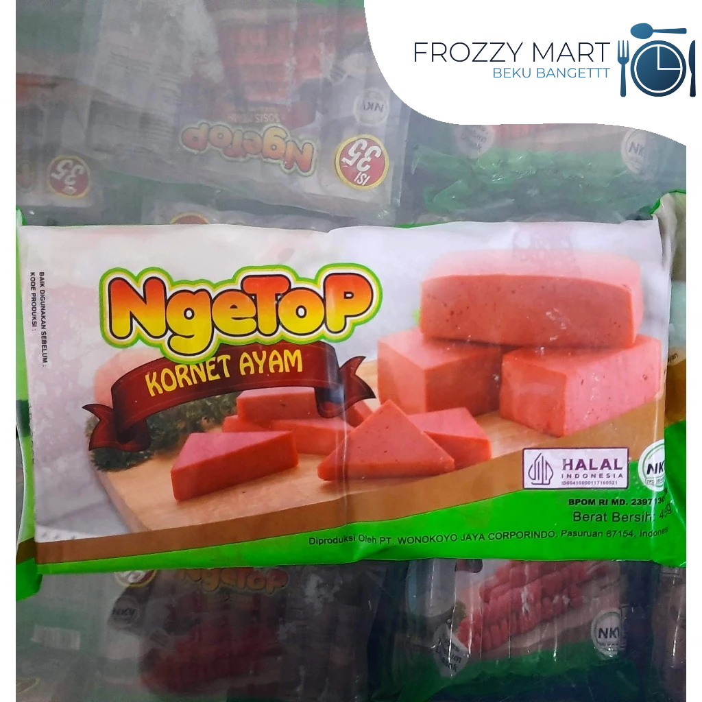 

Ngetop Kornet Ayam 450g | Kornet Daging Ayam Praktis & Lezat