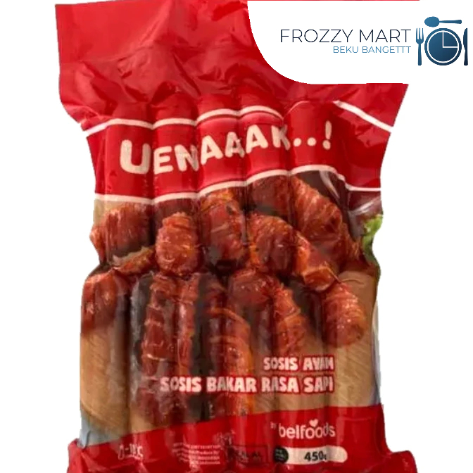 

Belfoods Uenak Sosis Ayam Bakar Rasa Sapi 450 gr isi 11