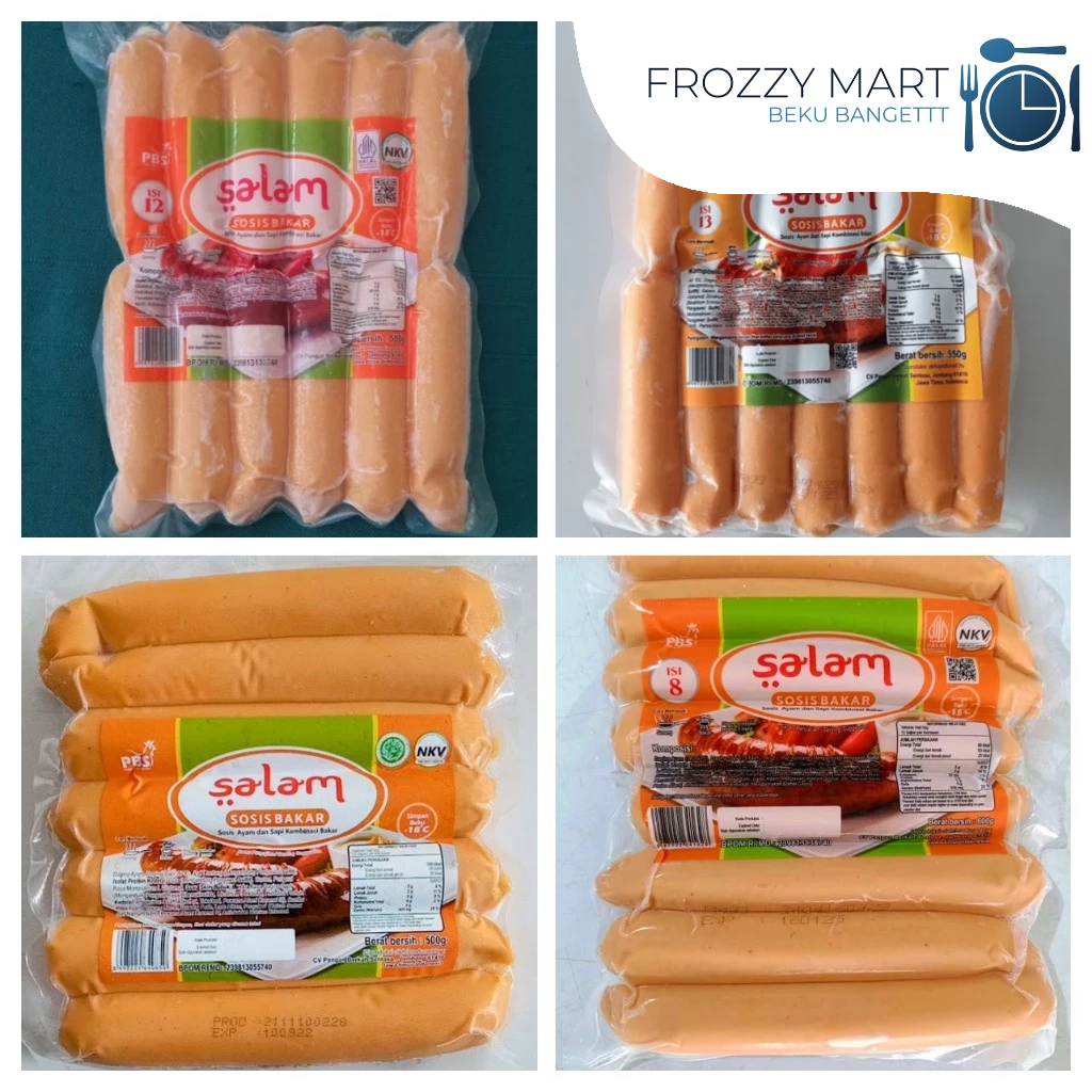 

Salam Sosis Bakar Kombinasi | Mini isi 12, Mini isi 13, Jumbo isi 7, Jumbo isi 8