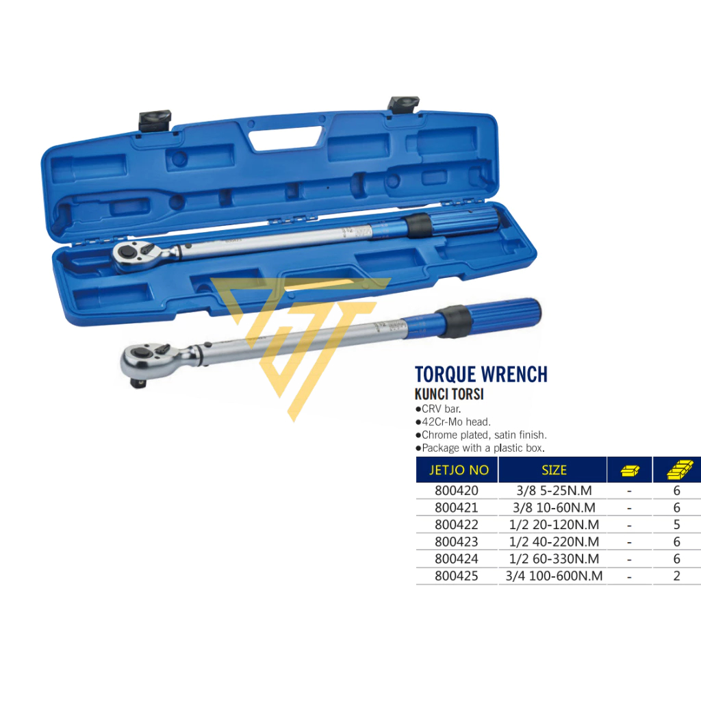 KUNCI MOMENT KUNCI TORSI TORQUE WRENCH | JETJO TOOLS | LAKONI PRO