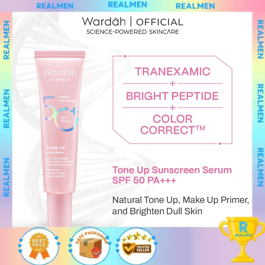 NEW Wardah UV Shield Tone Up Sunscreen SPF 50+ PA+++ - Sunscreen Wajah | Wardah Hybrid Sunscreen