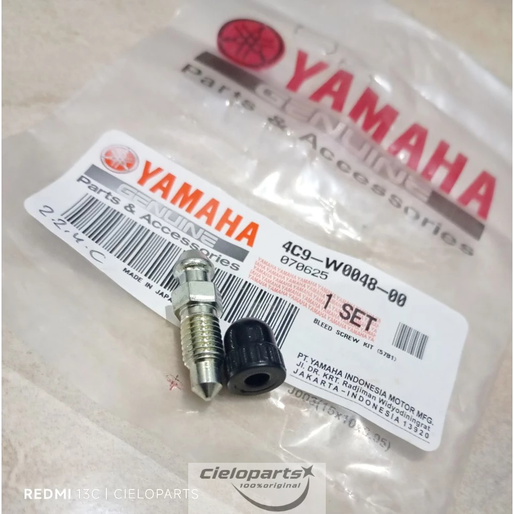 Bleed Screw Kit / Nepel Angin Kaliper Mio Smile - Mio Soul - Fino - Mio J - Soul GT - X Ride - Vega 