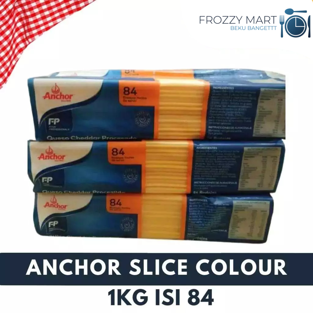 

Anchor Slice Cheese Colour 1 Kg Isi 84 – Keju Lembaran Warna Kuning untuk Sandwich & Burger