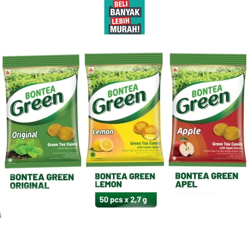 PERMEN BONTEA GREEN TEA RANDOM ( BELI BANYAK MAKIN MURAH )++
