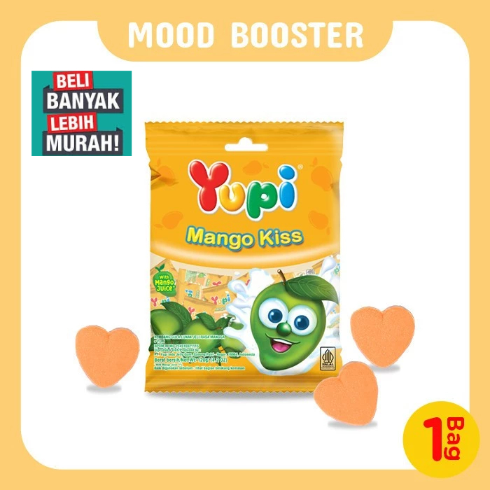 

YUPI MANGO KISS BAG 120 GR ( BELI BANYAK LEBIH MURAH )++