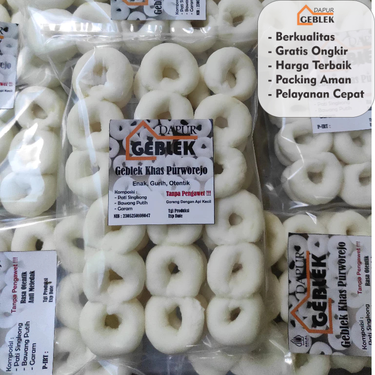 

Geblek / Binggel Mentah Asli Khas Purworejo Tanpa Bahan Pengawet