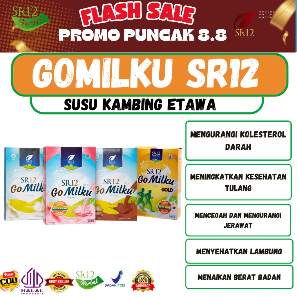 

GO MILKU SR12/SUSU KAMBING ETAWA GOAT MILK