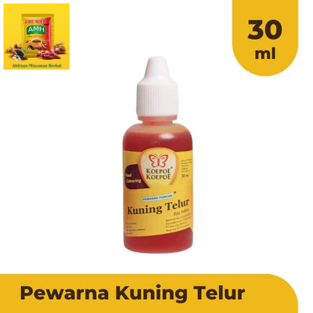 

KOEPOE-KOEPOE PEWARNA KUNING TELUR 30ML | BUMBU DAPUR BAHAN MAKANAN