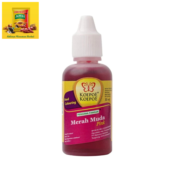 

KOEPOE-KOEPOE PEWARNA MERAH MUDA (ROSE) 30ML | BUMBU DAPUR BAHAN MAKANAN