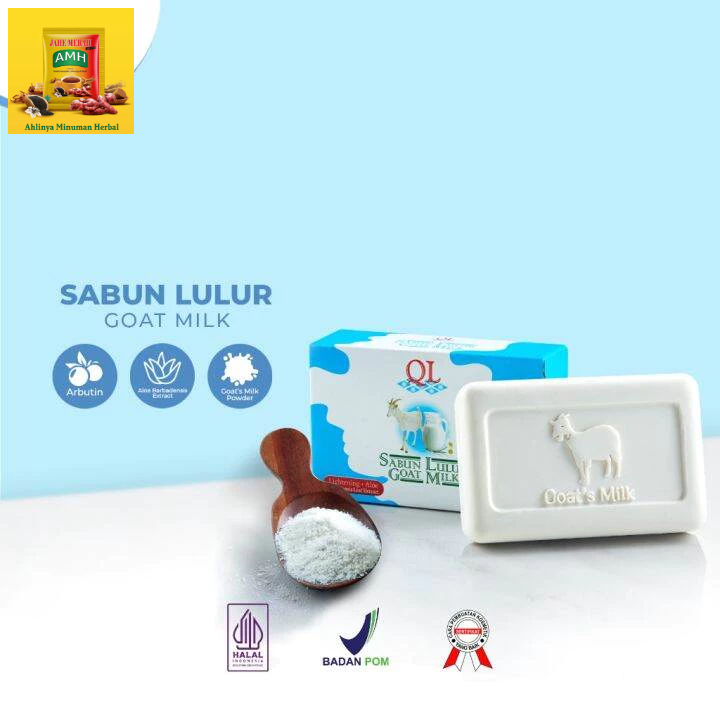 QL Sabun Scrub Badan  Lulur Goat Milk 100 Gr | Sabun Cuci Wajah