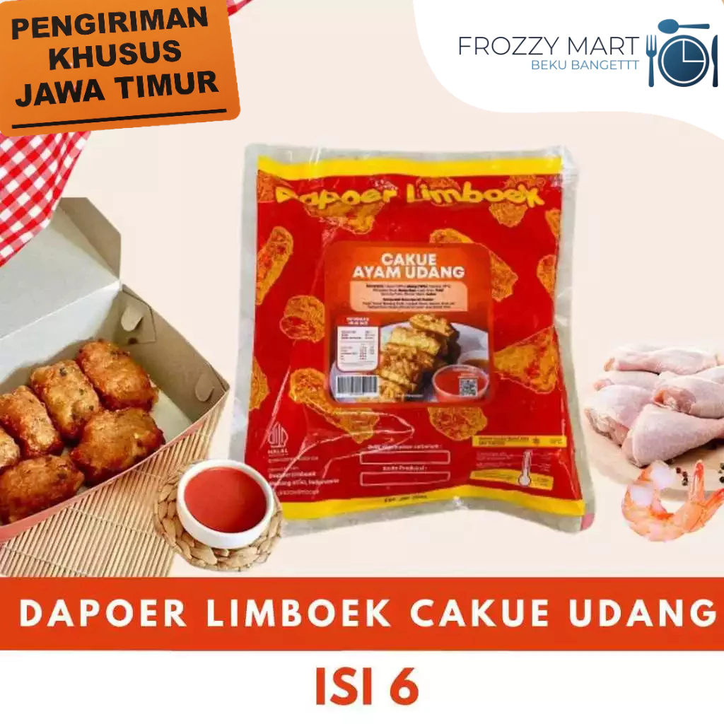 

DAPOER LIMBOEK Cakue Udang 450gr Isi 6 | Frozen Food Camilan Premium