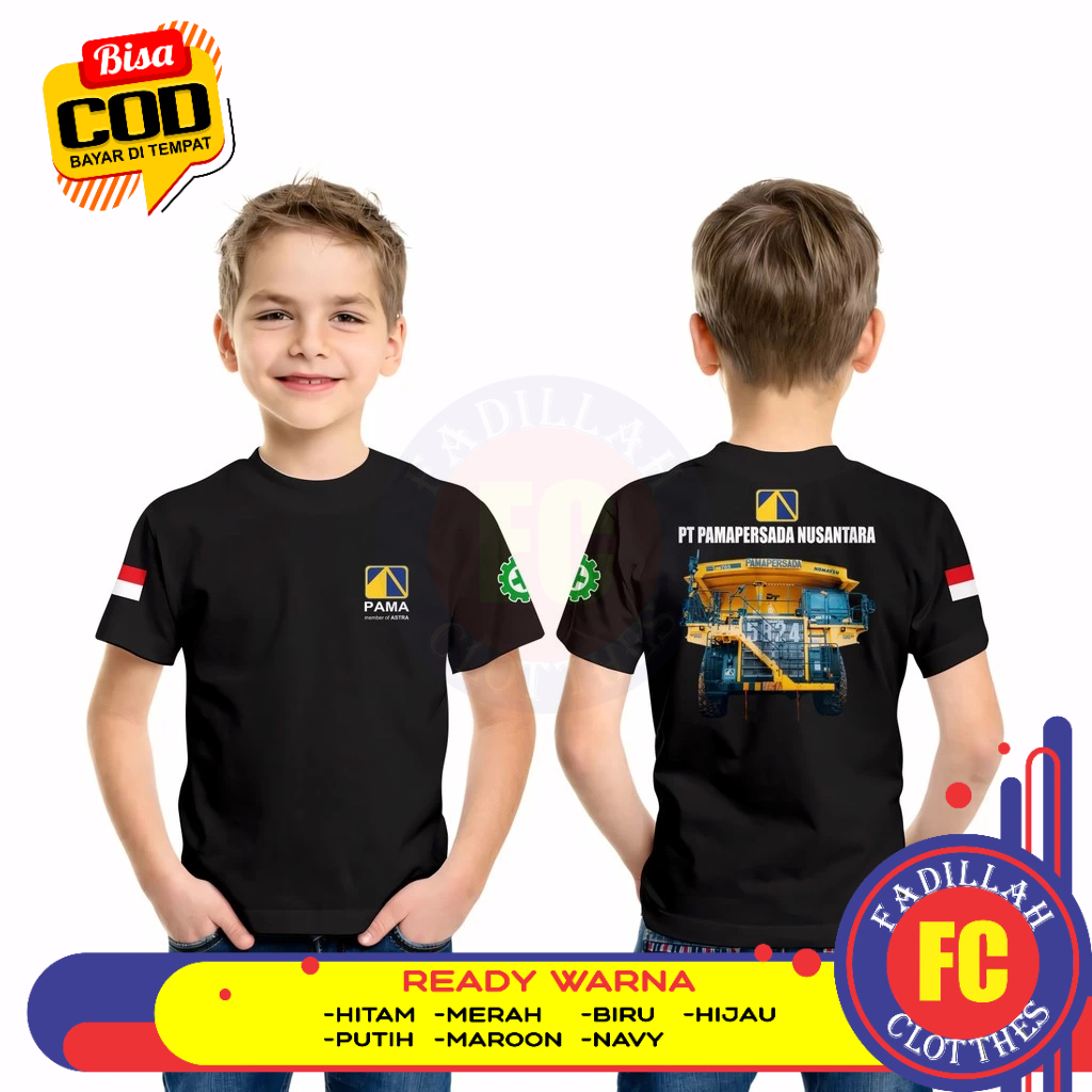Baju Kaos Anak Pama Persada Komatsu HD 785 DB Kaos Distro