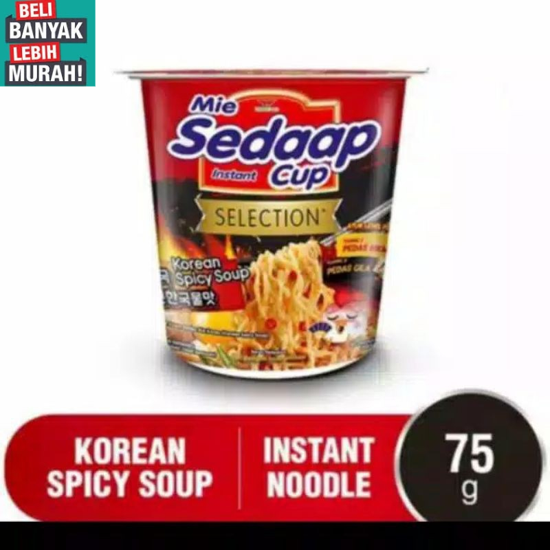 

MIE SEDAAP CUP KOREAN SPICY SOUP ( BELI BANYAK LEBIH MURAH ) xx