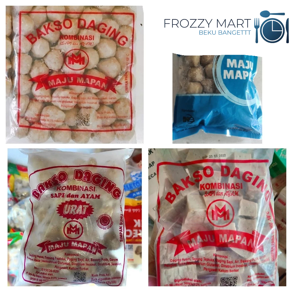 

Maju Mapan Bakso Merah | Biru | Kotak | Urat isi 50 bj