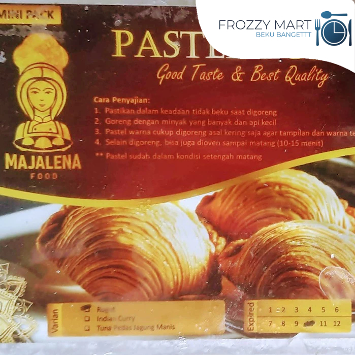

MAJALENA Pastel Puff 400gr Isi 7pcs & Pastel Puff Rogout 250gr Isi 5pcs – Pastel Frozen Renyah Gurih