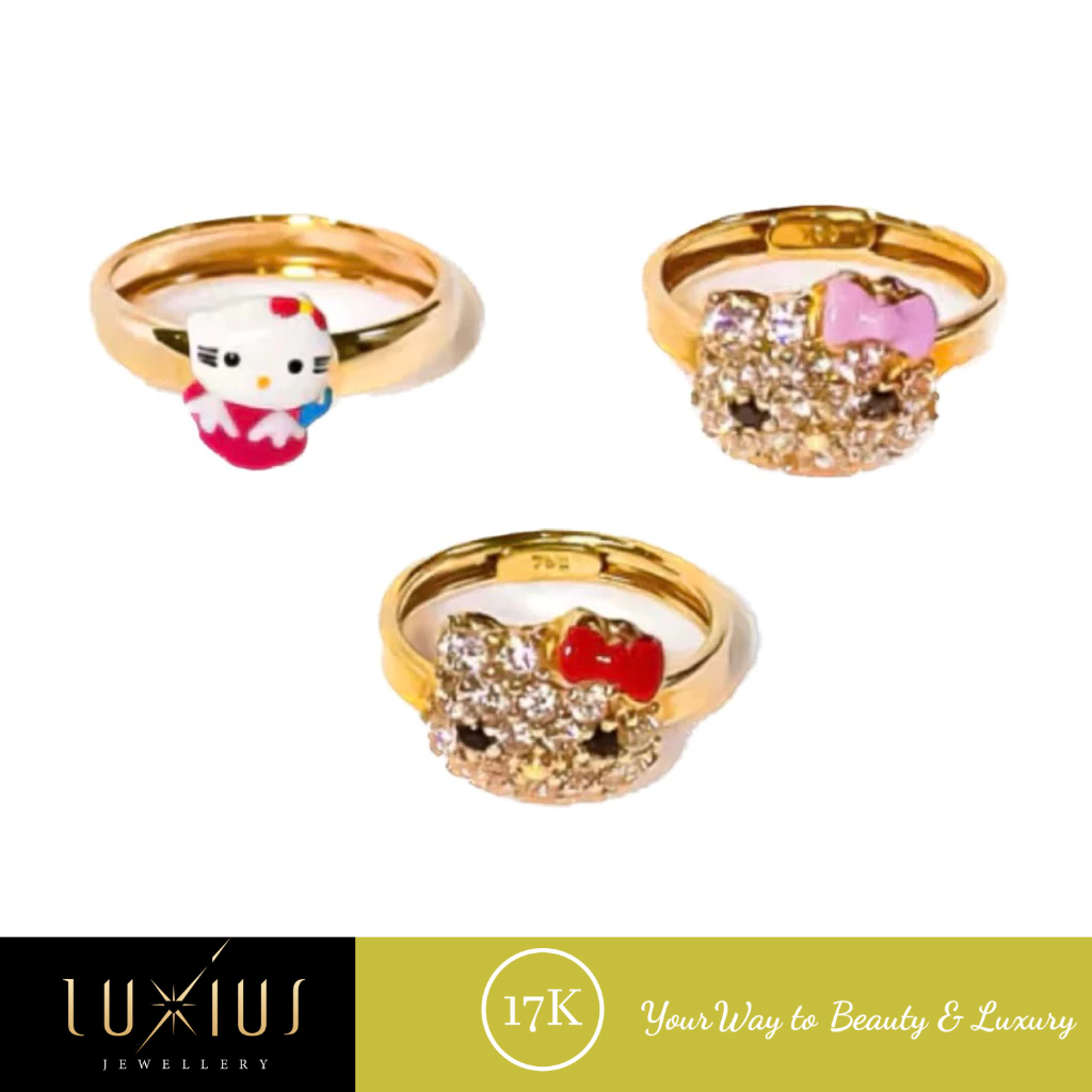 Cincin Emas Anak Bayi Baby Karakter Yellow Gold 17K Luxc0121 Luxius
