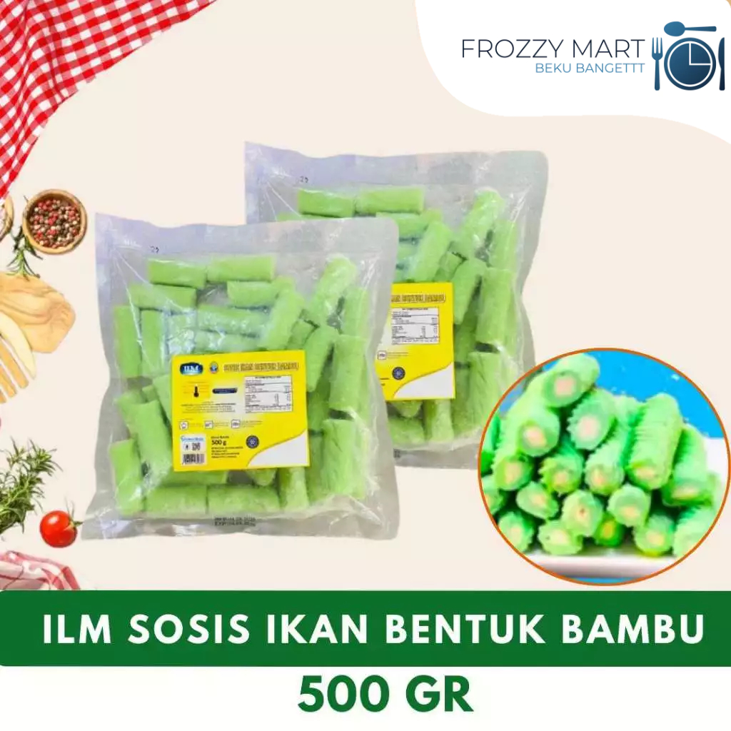 

ILM Sosis Frozen 500gr (Sosis Salju / Sosis Ikan Bentuk Bambu) – Sosis Ikan Enak Praktis Murah