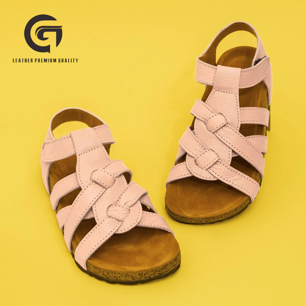 Sandal Kulit Anak Wanita-Sandal Kulit Asli