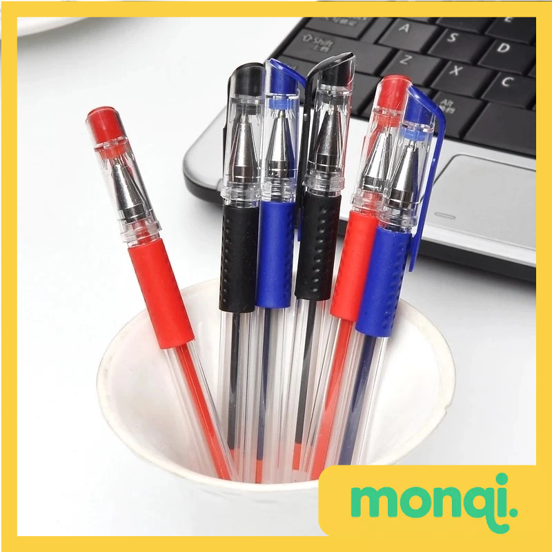 

MONQI Pena Gel 0.55mm Standard Pulpen Tinta Cair Alat Tulis Sekolah Kantor Pen Warna Warni Pena Ujung Lancip ATK Murah