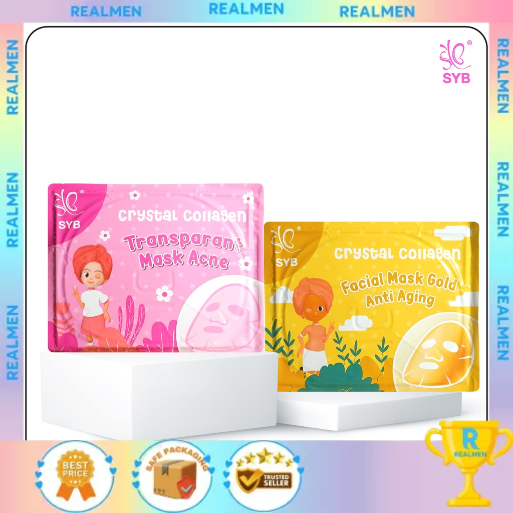 SYB Crystall Collagen Facial Mask - Maker Wajah SYB Anti Aging / Acne