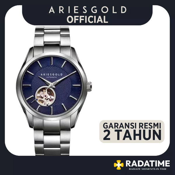 [FREE MUG] Jam Tangan Pria Aries Gold Original & Garansi Resmi 2 Tahun G-9022-S-BU