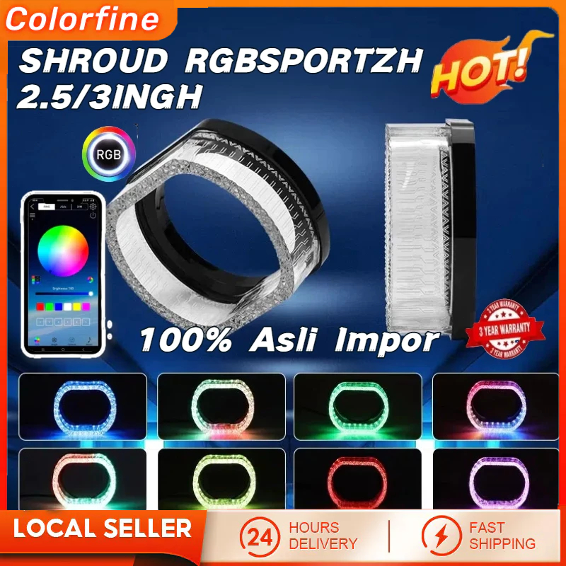 Shroud Projector BMW Sport 5D WRGB 2,5 Inch/3Inch  Akrilik Premium Design APP Bluetooth DC12V