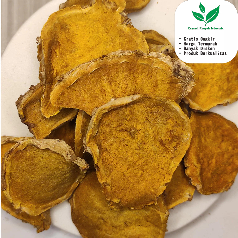 

Temulawak Iris Kering 1 KG Curcuma Rajang Kualitas Premium