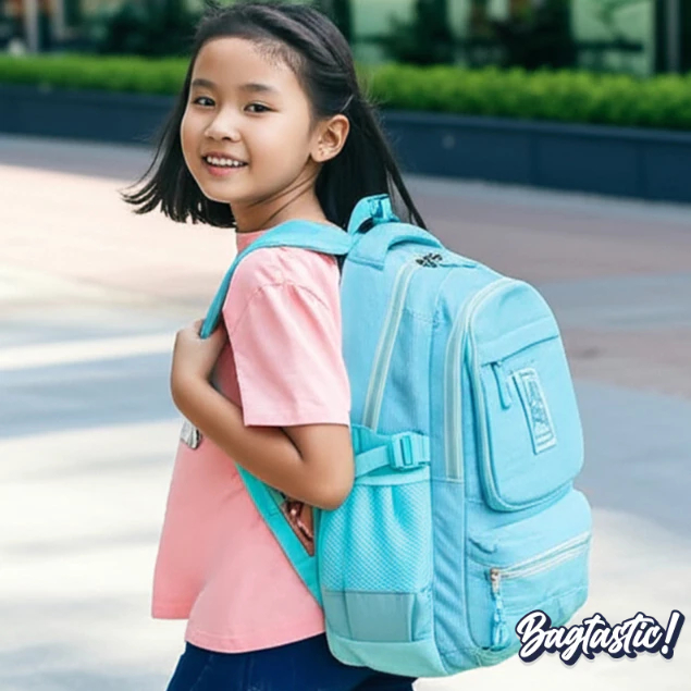 BAGTASTIC Tas Ransel Laptop Backpack Remaja Perempuan Alto Silver Girl 76664 - Desain Teddy Bear