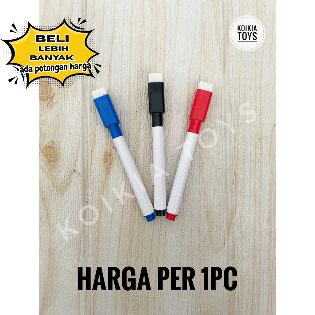 

Spidol mini wipe and clean spidol whiteboard dengan penghapus spidol activity book