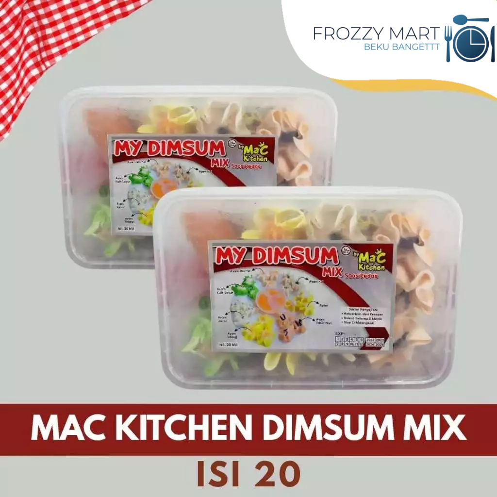 

MAC Kitchen Dimsum Mix Isi 20 – Dimsum Frozen Komplit Ayam Udang & Lainnya