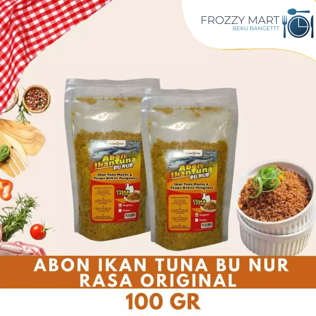 

Abon Ikan Tuna Bu Nur Original 100gr – Abon Gurih Halal & Tahan Lama