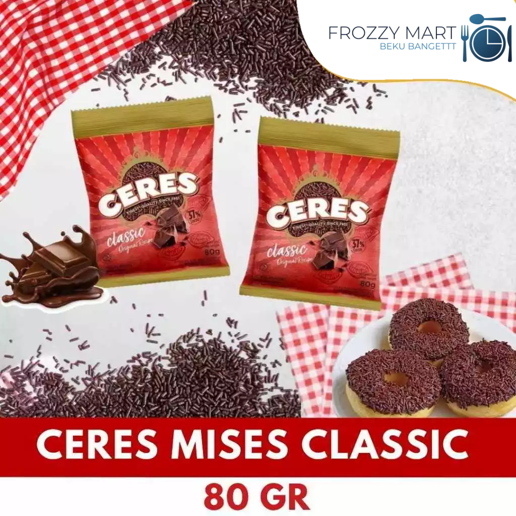 

CERES Meises Classic 80gr – Meses Cokelat Premium untuk Topping Roti & Kue